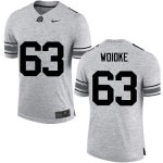 NCAA Ohio State Buckeyes Men's #63 Kevin Woidke Gray Nike Football College Jersey MFM7845HT
